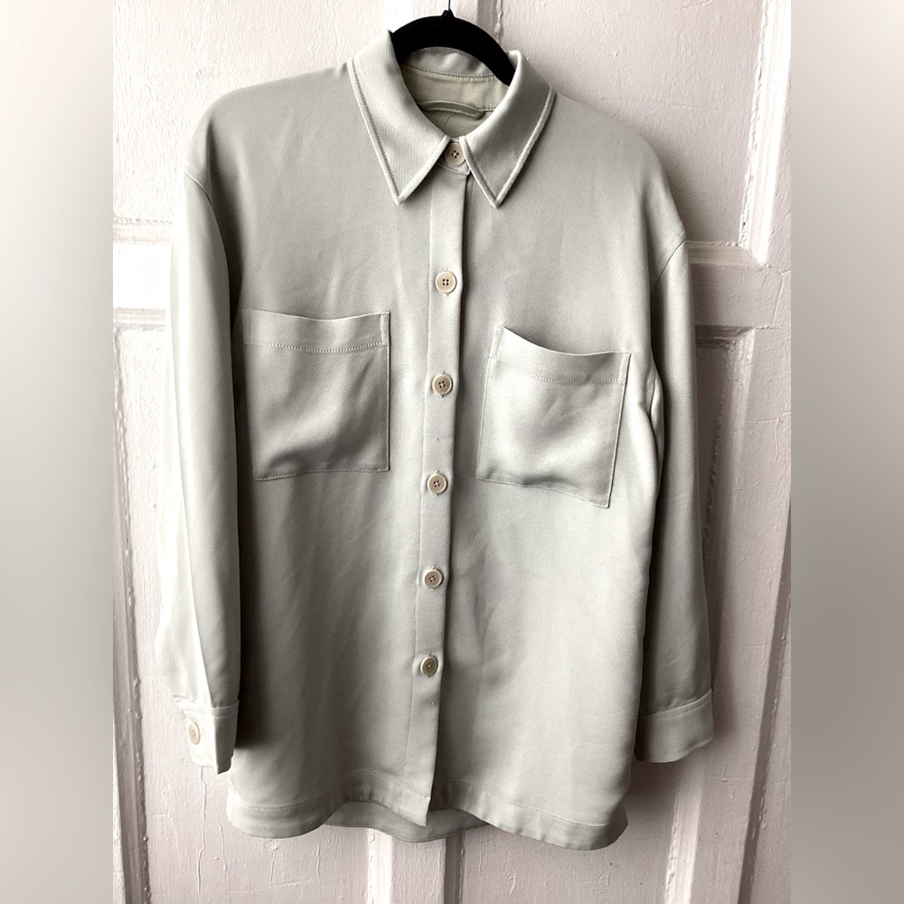 Babaton Light green Borna Shirt or Shacket